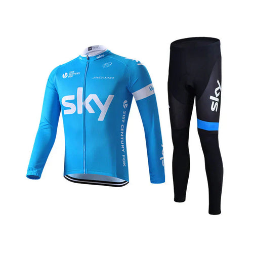 Professionele lange mouwen fietsshirt