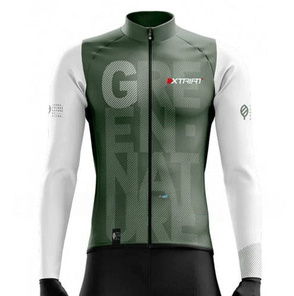 XTRIAT Winterfietsshirt voor heren | Fleecevoering, warm en bestand tegen kou