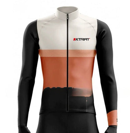 XTRIAT Winterfietsshirt voor heren | Fleecevoering, warm en bestand tegen kou