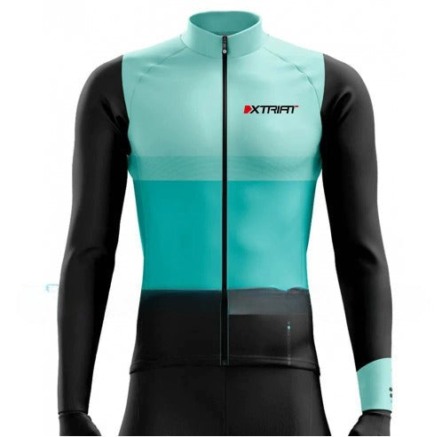 XTRIAT Winterfietsshirt voor heren | Fleecevoering, warm en bestand tegen kou