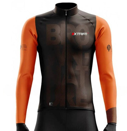 XTRIAT Winterfietsshirt voor heren | Fleecevoering, warm en bestand tegen kou