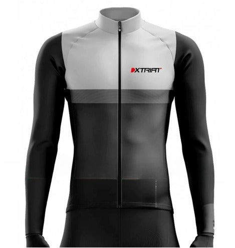 XTRIAT Winterfietsshirt voor heren | Fleecevoering, warm en bestand tegen kou