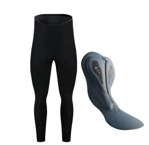 Dubbele pijl | Lange thermische broek met bretels voor heren
