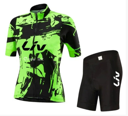BORA-fietsoutfit | Fietsshirt met korte mouwen + bibshorts