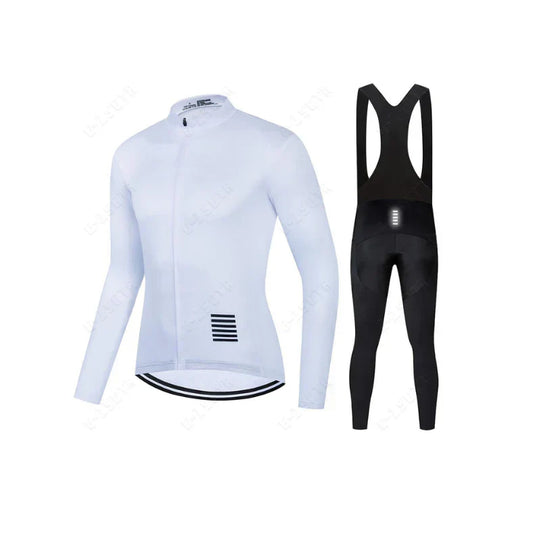 Professionele wielerkleding met lange mouwen