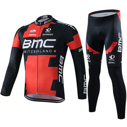Professionele lange mouwen fietsshirt