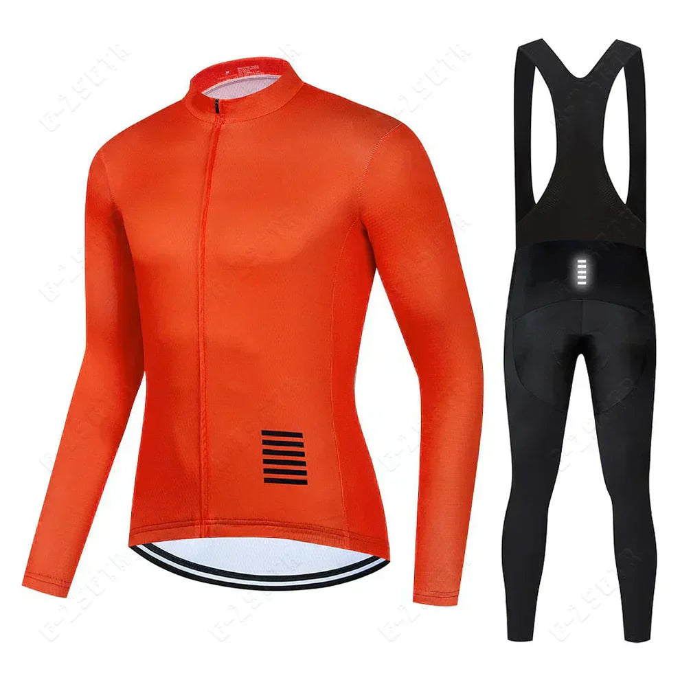 Professionele wielerkleding met lange mouwen