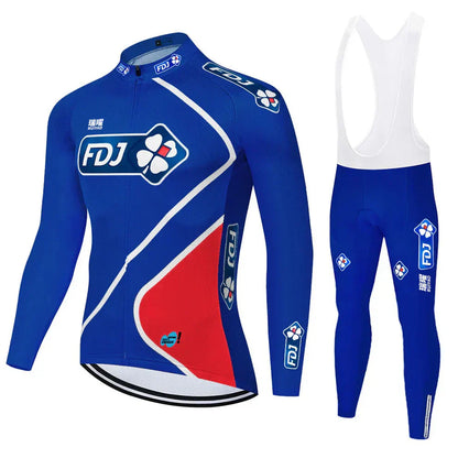 FDJ | Professionele wieleroutfit met lange mouwen