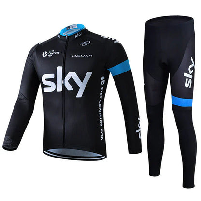 Professionele lange mouwen fietsshirt