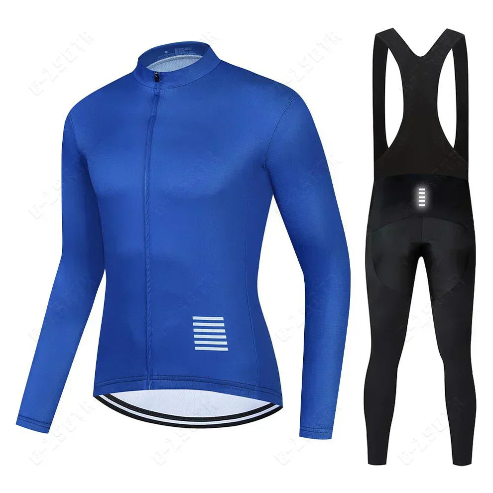 Professionele wielerkleding met lange mouwen