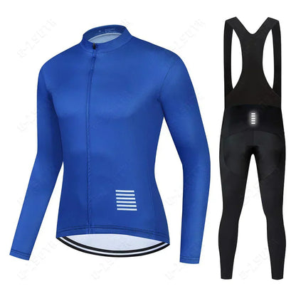 Professionele wielerkleding met lange mouwen