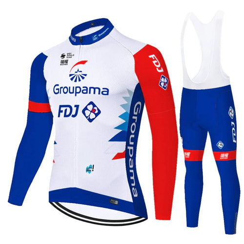 FDJ | Professionele wieleroutfit met lange mouwen