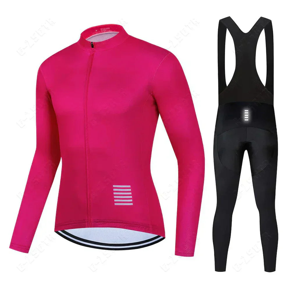 Professionele wielerkleding met lange mouwen
