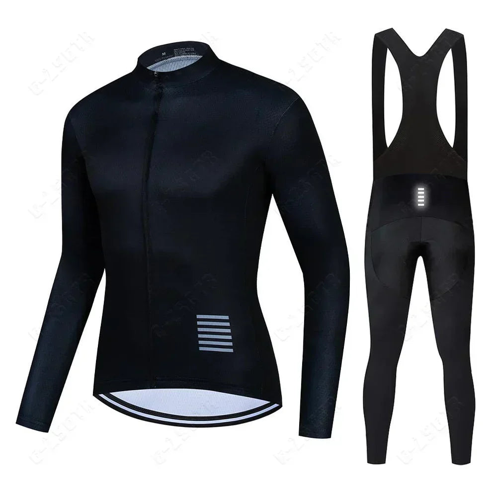 Professionele wielerkleding met lange mouwen