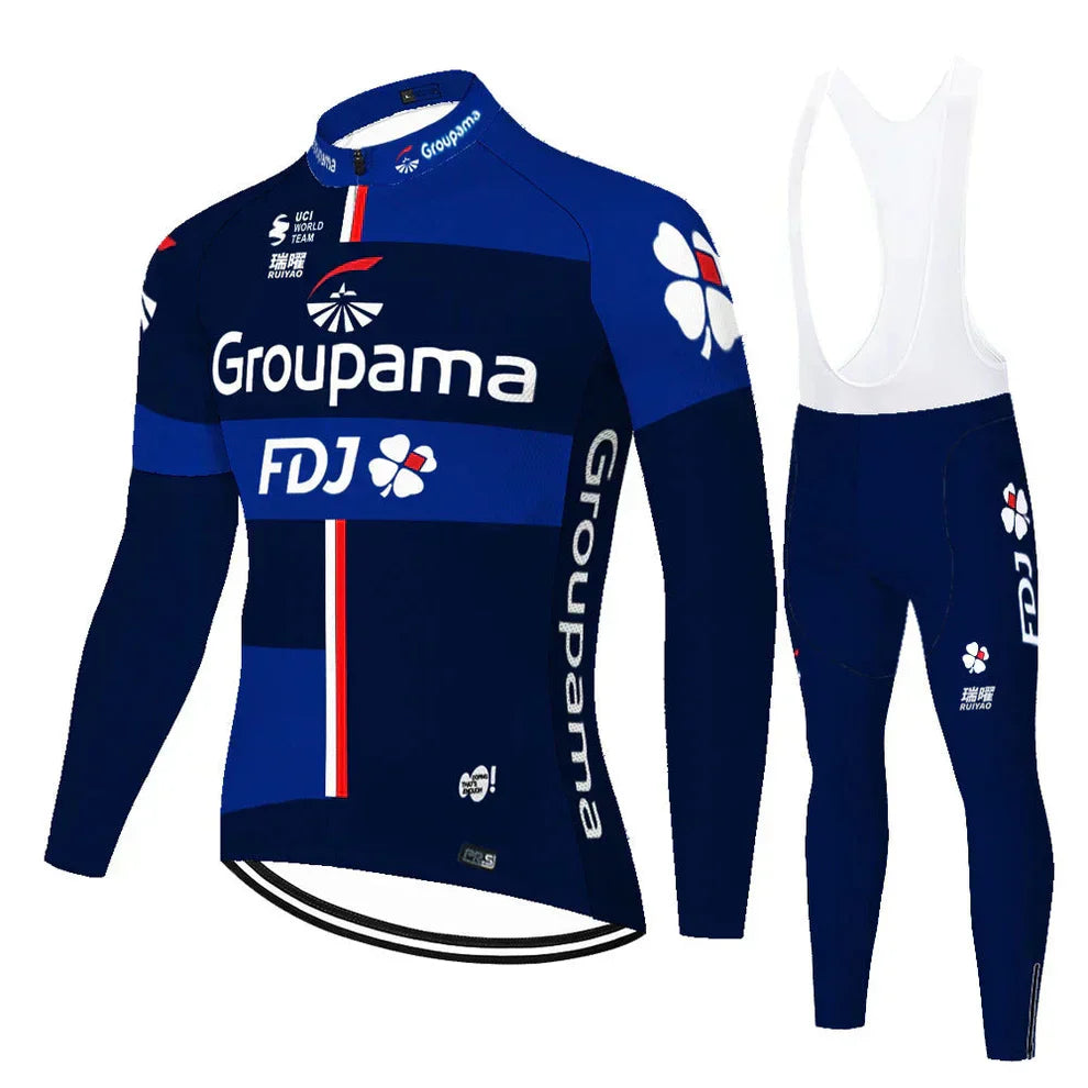 FDJ | Professionele wieleroutfit met lange mouwen