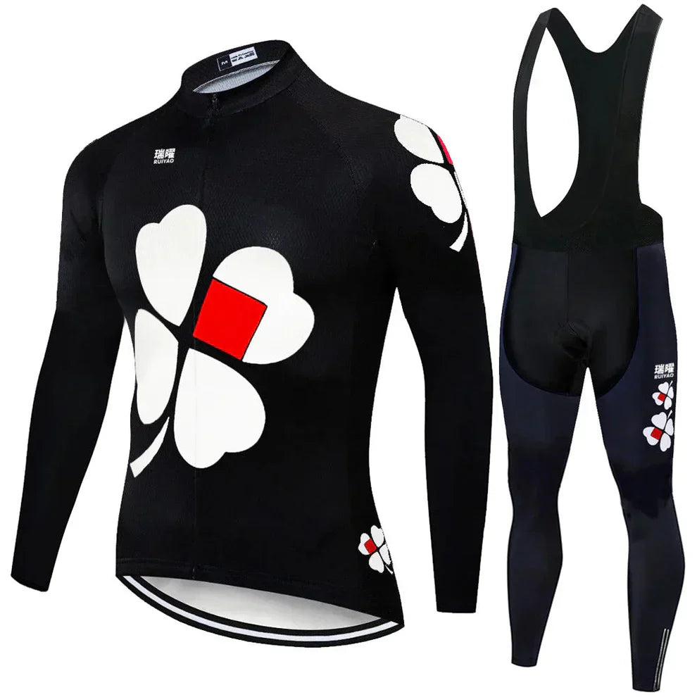 FDJ | Professionele wieleroutfit met lange mouwen